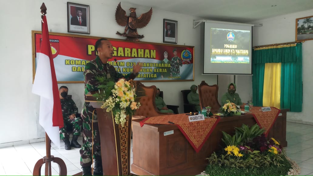 Kolonel Arm Putranto Gatot Sri Handoyo, S.Sos, M.M., Laksanakan Kunjungan ke Kodim 0714/Salatiga